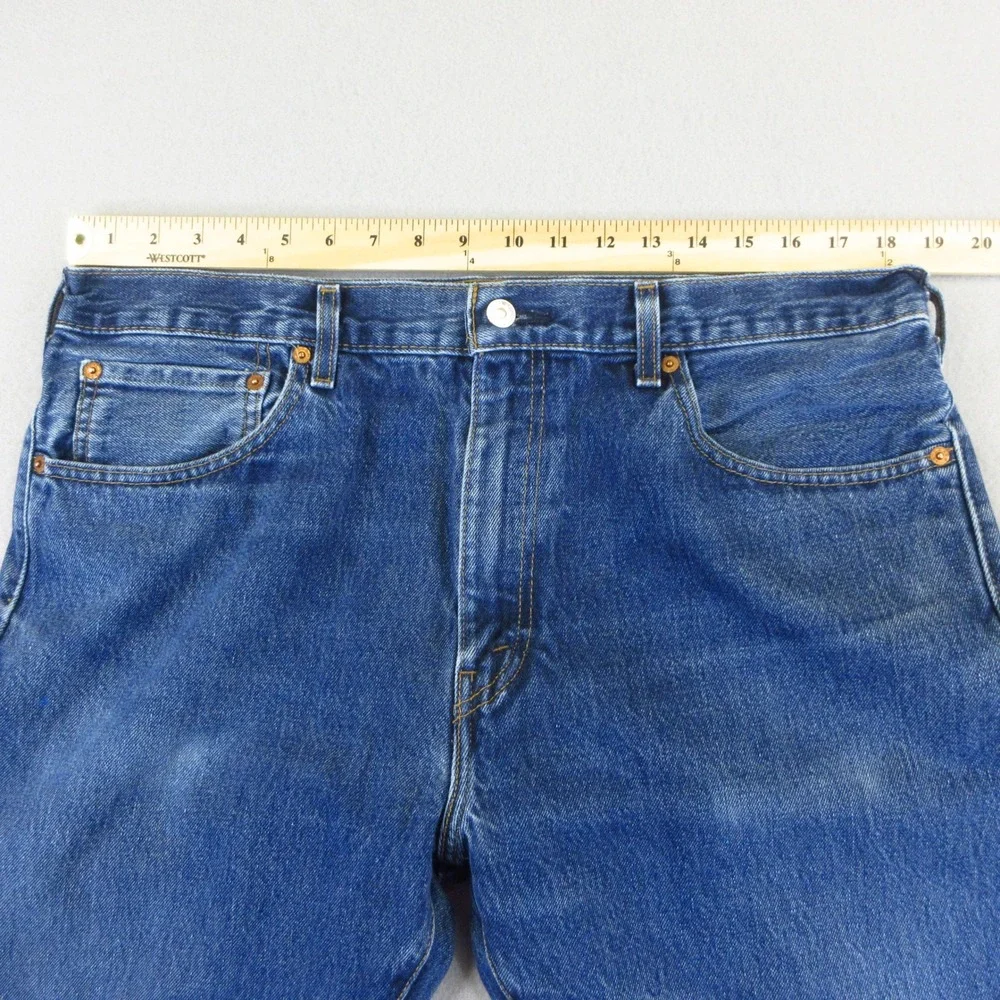 Levis 517 Bootcut Jeans Mens 38x29 Blue Medium Wash 100% Cotton Denim 00517-0216